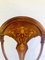 Antique Victorian Inlaid Mahogany Side Chairs, Set of 2 5