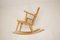 Rocking Chair Mid-Century en Pin de Göran Malmvall, Suède, 1940s 17