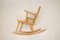 Rocking Chair Mid-Century en Pin de Göran Malmvall, Suède, 1940s 15