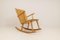 Mid-Century Rocking Chair in Pine from Göran Malmvall, Sweden, 1940s 3