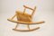 Mid-Century Rocking Chair in Pine from Göran Malmvall, Sweden, 1940s, Image 14