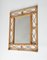 Specchio rettangolare in vimini, Francia, anni '60, Immagine 7