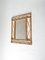 Specchio rettangolare in vimini e bambù, Francia, anni '60, Immagine 7