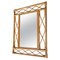 Rectangular Rattan and Bamboo Mirror, France, 1960s, Image 1