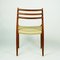 Danish Mod. 78 Teak Dining Chairs by Niels Otto Möller for J.L. Möllers, Set of 2 5