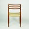 Danish Mod. 78 Teak Dining Chairs by Niels Otto Möller for J.L. Möllers, Set of 2, Image 5