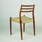Danish Mod. 78 Teak Dining Chairs by Niels Otto Möller for J.L. Möllers, Set of 2 6
