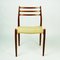 Danish Mod. 78 Teak Dining Chairs by Niels Otto Möller for J.L. Möllers, Set of 2 2