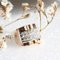 French Diamond Pavement 18 Karat Rose Gold Tank Ring, 1940s, Image 4