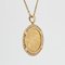 French Diamond 18 Karat Yellow Gold Barbade Coin Pendant 9