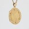 French Diamond 18 Karat Yellow Gold Barbade Coin Pendant 7