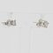 Boucles d'Oreilles Modernes en Or Blanc 18 Carats avec Diamants, Set de 2 8