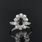 French Sapphire & Diamond 18 Karat White Gold Ring, 1970s 7