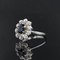 French Sapphire & Diamond 18 Karat White Gold Ring, 1970s, Image 8