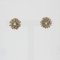 Diamond 18 Karat Yellow White Gold Flower Clip Earrings, 1960s 7