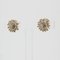 Boucles d'Oreilles Clip Fleur en Or Blanc et Jaune 18 Carats, 1960s 8