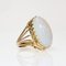 Opal 18 Karat Gelbgold Ring, 1960er 8