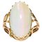 Opal 18 Karat Yellow Gold Ring, 1960s 1