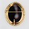 French Bi-Layer Agate & Cameo 18 Karat Yellow Gold Brooch, 1880s, Image 3