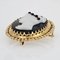 French Bi-Layer Agate & Cameo 18 Karat Yellow Gold Brooch, 1880s 8