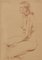 A. Bradbury, mujer desnuda, 1957, lápiz figurativo, Imagen 1