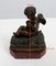 Small Bronze Cherub on Marble Base, Late 19th Century 14