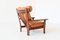 Brazilian Ox Lounge Chair in Rosewood and Leather, Brazil, 1960s 6