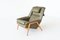 Green Leather Lounge Chair by Folke Ohlsson for Dux, Sweden, 1960s 5