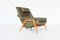 Green Leather Lounge Chair by Folke Ohlsson for Dux, Sweden, 1960s 1