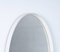Oval White Wooden Wall Mirror, 1960s 2