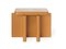 Tavolino Spina laccato color caramello di Caradavide per Portego, Immagine 2