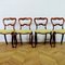 Antique Rosewood Crown Balloon Back Dining Chairs, Set of 4 2