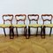 Antique Rosewood Crown Balloon Back Dining Chairs, Set of 4, Image 2