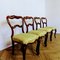 Antique Rosewood Crown Balloon Back Dining Chairs, Set of 4 3