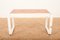 Child's Desk with White Molded Wood Legs and Wood & Red Linoleum Top, 1950s or 1960s 1