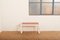 Child's Desk with White Molded Wood Legs and Wood & Red Linoleum Top, 1950s or 1960s, Image 11