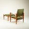 Safari Chair Set in Sage Green Canvas by Kaare Klint for Rud. Rasmussen, Denmark, 1960s, Set of 3, Image 7
