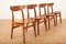 CH-30 Chairs in Solid Teak & Veneered Plywood by Hans J. Wegner for Carl Hansen, 1952, Set of 4 9