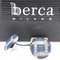 0.40K White Diamond, Light Blue Chalcedony & White Gold Cufflinks from Berca, Image 3