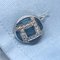 0.40K White Diamond, Light Blue Chalcedony & White Gold Cufflinks from Berca, Image 12