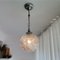 Small Mid-Century Clear Glass and Brass Pendant Lamp, 1960s, Image 3