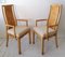 Mid-Century Art Deco Revival Burr Elm Dining Chairs from Thomasville, USA, 1970s, Set of 6 9
