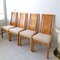 Mid-Century Art Deco Revival Burr Elm Dining Chairs from Thomasville, USA, 1970s, Set of 6 3