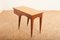 Kleiner Schreibtisch aus Holz & Messing mit Lederoberfläche 5