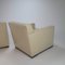 Cream Leather Armchairs by Antonio Citterio for B&B Italia, 1980s, Set of 2, Image 6