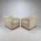 Cream Leather Armchairs by Antonio Citterio for B&B Italia, 1980s, Set of 2 1