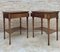 Early 20th Century French Walnut Nightstands or Side Tables, Set of 2 5