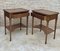 Early 20th Century French Walnut Nightstands or Side Tables, Set of 2 13