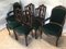 Vintage Louis XV Style Oak Dining Chairs, 1940s, Set of 8, Image 4