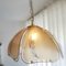 Large Art Nouveau Style Portuguese Gold Glass Pendant Lamp 4